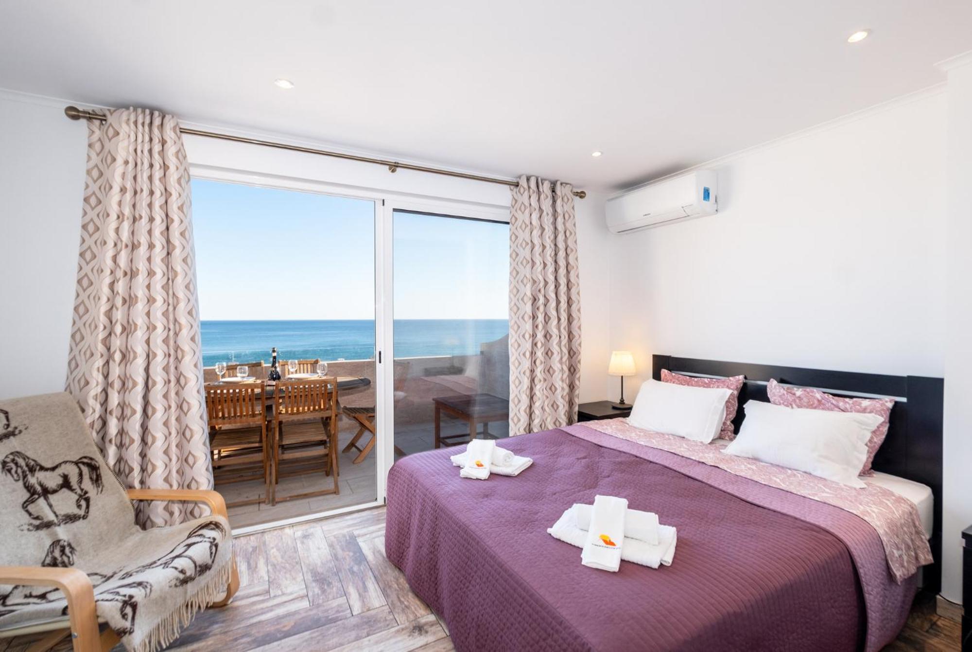 #017 Private Seaview With Ac, 200 Mts Beach Albufeira Zewnętrze zdjęcie